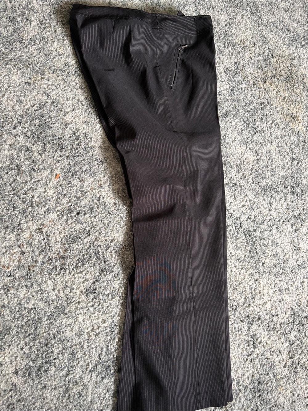 Women’s Black& white pinstripes Dress Pants - Classic Straight Fit